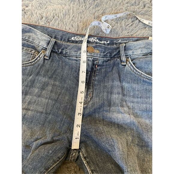 Eddie Bauer flannel lined boyfriend‎ relaxed fit jeans 12 petite - Picture 9 of 11